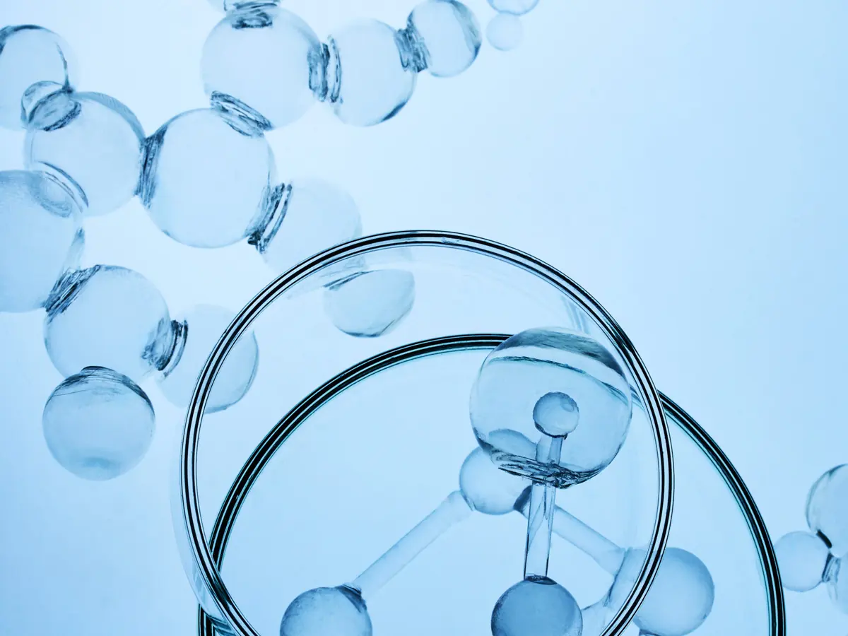 Abstract molecular structure illustration
